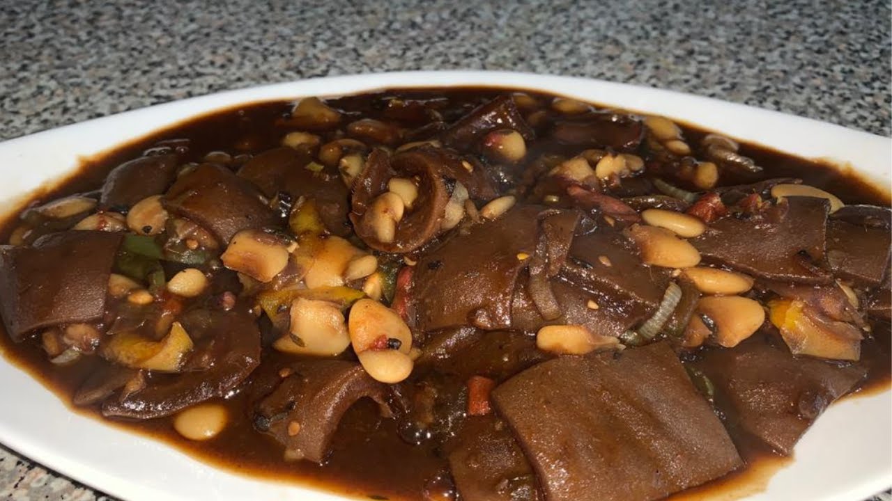 How To Make Cow Skin and Bean Jamaican Style