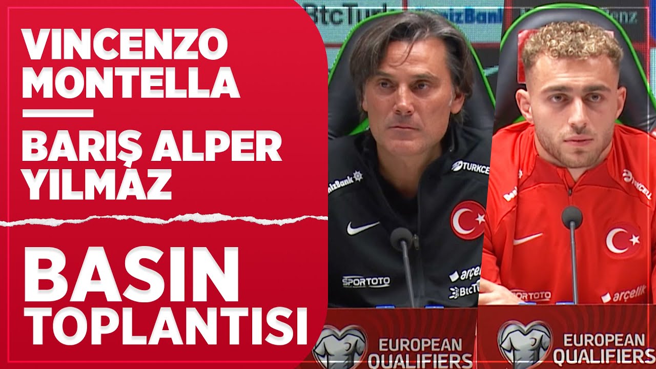 Türkiye - Letonya l Vincenzo Montella ve Barış Alper Yılmaz Basın Toplantısı