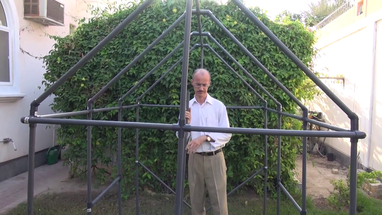How to build Greenhouse كيف تبني محمية زراعية صغيرة