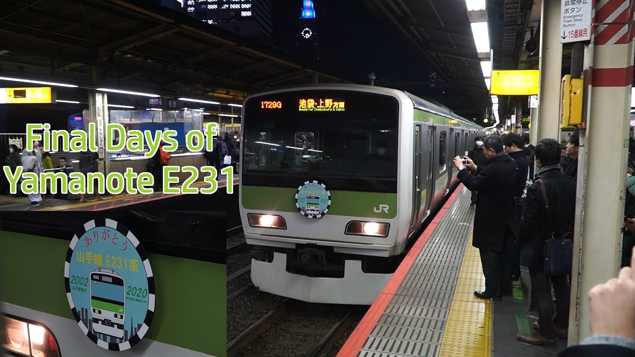Final Days of Yamanote JR East E231 | 山手線 JR東日本 E231系