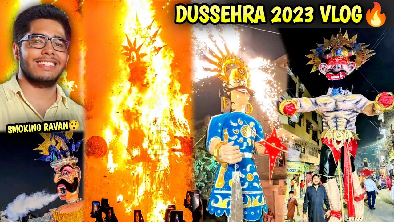 Smoking Ravan Dahan 🔥Dussehra 2023, Karampura  | Yuvraj Singh Vlogs |