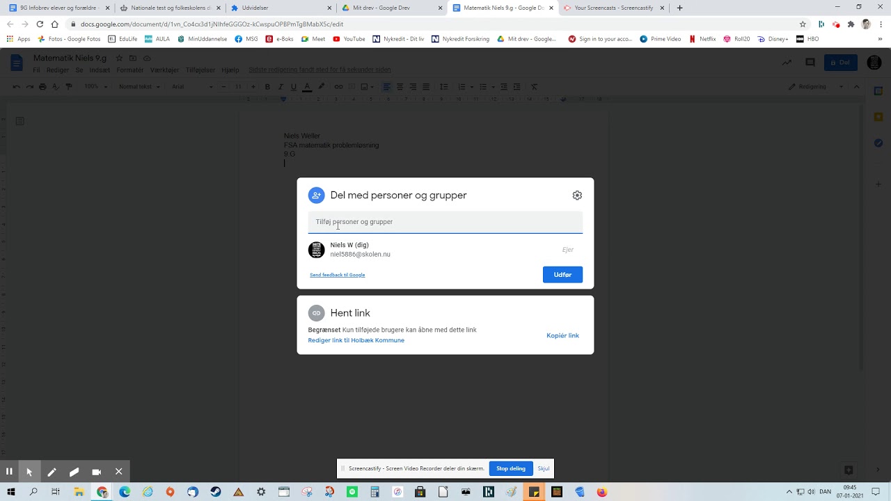 Guide til terminspr&oslash;ve uge 2
