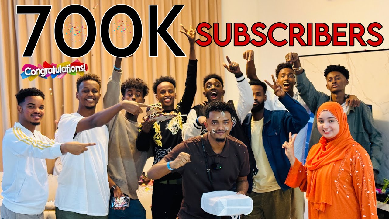 SURPRISE AYEEY IIGA DHIGEEN DABAALDAGA 700K SUBSCRIBERS !!!!!!!