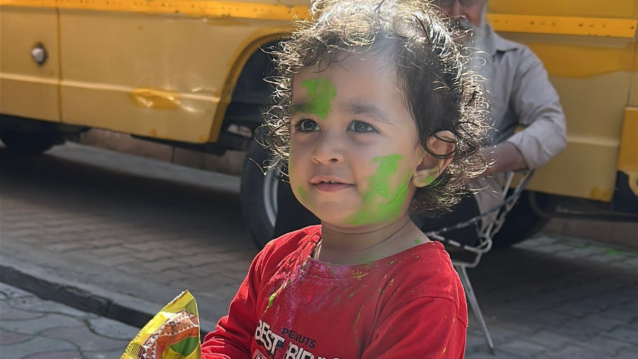 Kavnoor ne kheli chachi chachu sath holi