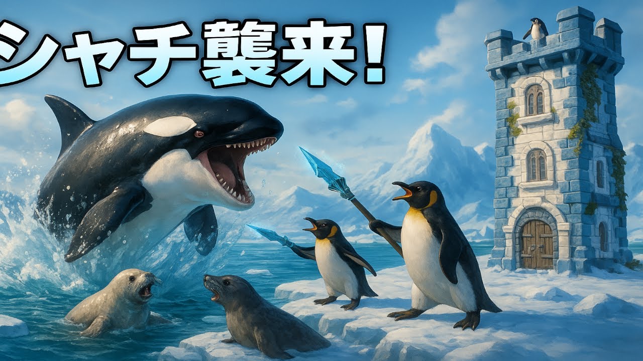 今度の敵はシャチ！？ペンギン王国、海のボスに挑んでみた #3【United Penguin Kingdom 】