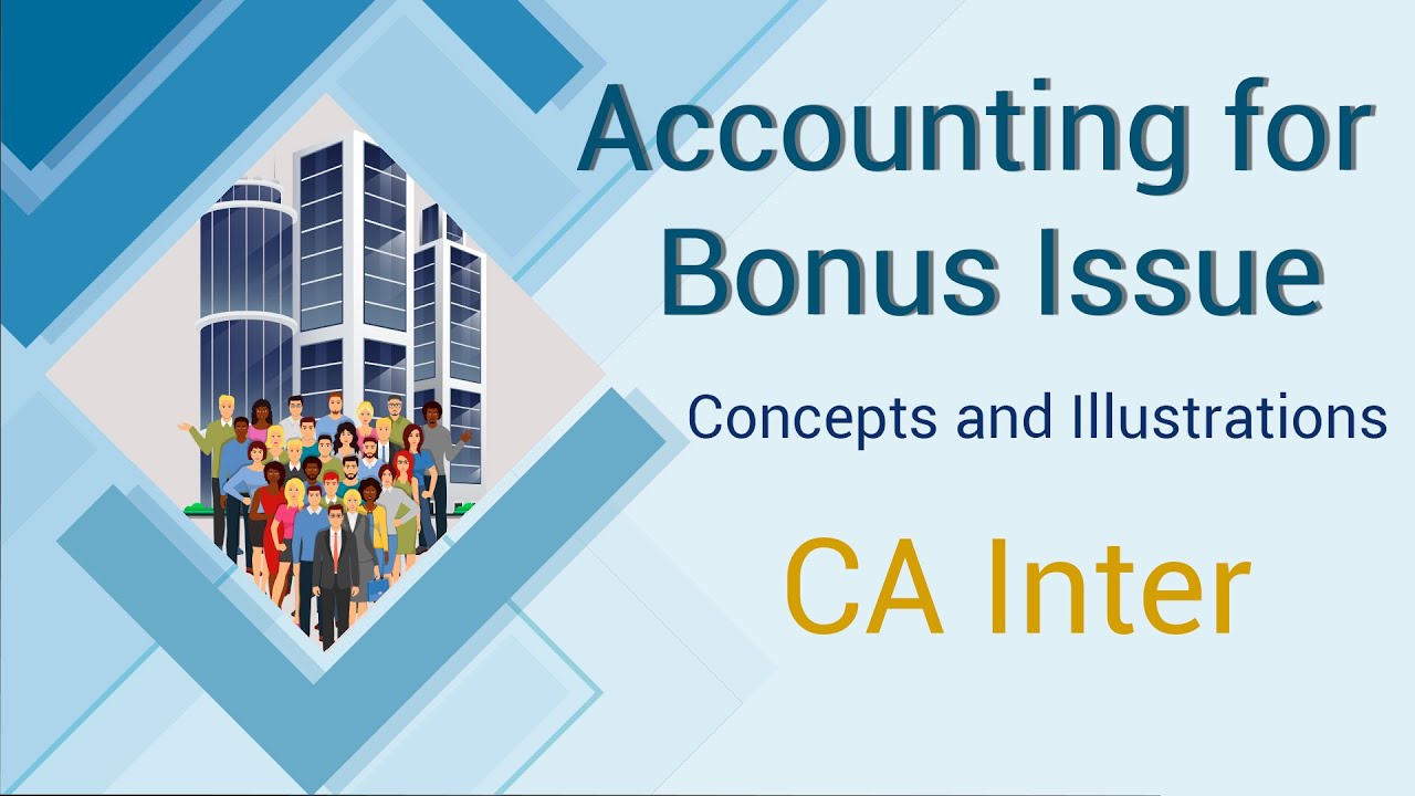 Accounting for Bonus Issue | CA Inter | Concepts and Illustrations | Sep 2025