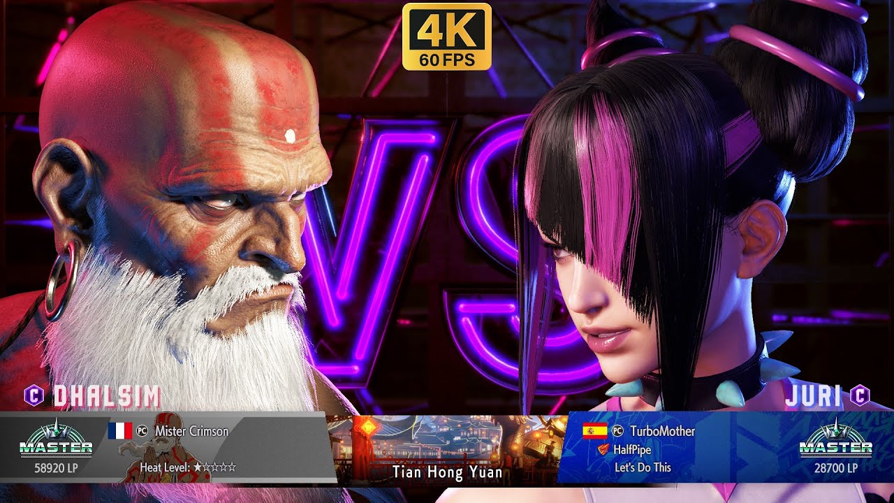 SF6 💥 Mister Crimson (DHALSIM) VS TurboMother (JURI) 💥 4K ACTION 💥 STREET FIGHTER 6