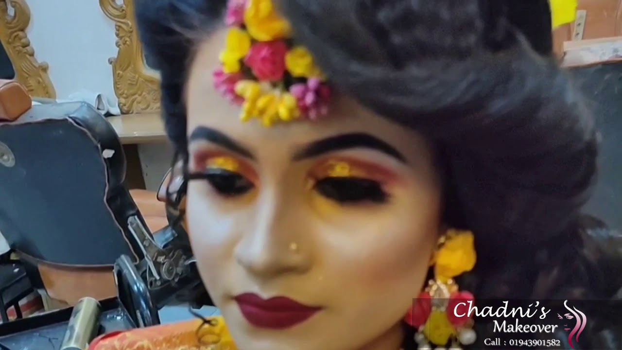 Bangladeshi Recent holud bridal makeup