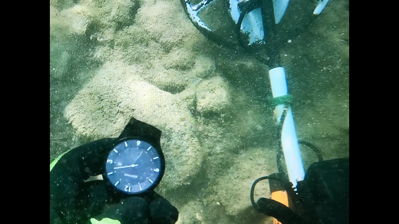 Diving in the lake Garda Bering clock. Fisher cz 21