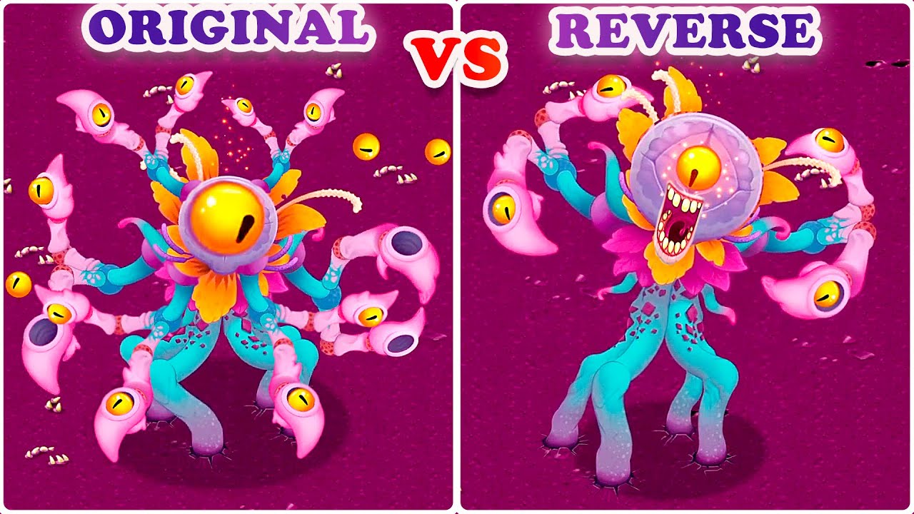 Cruv'laaphtian Crocus – Original VS Reverse! Psychic Titansoul Psychic Island (My Singing Monsters)