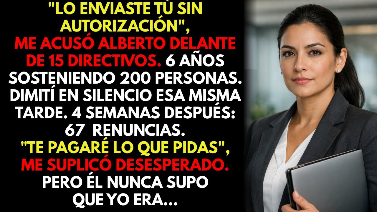 Me acusaron delante de 15 directivos de un error que no cometí — dimití en silencio y en 4 meses...