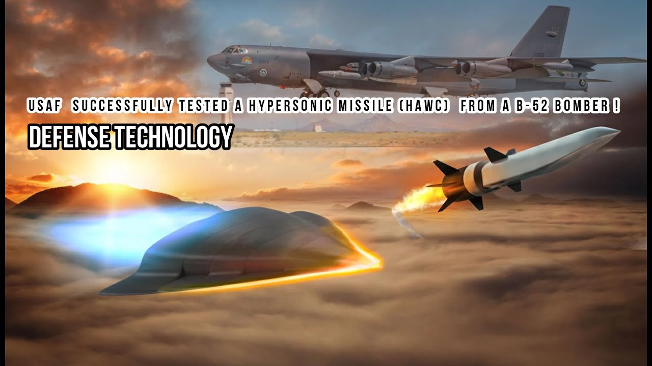 US successfully launch a hypersonic missile (HAWC)  from a B-52 bomber!