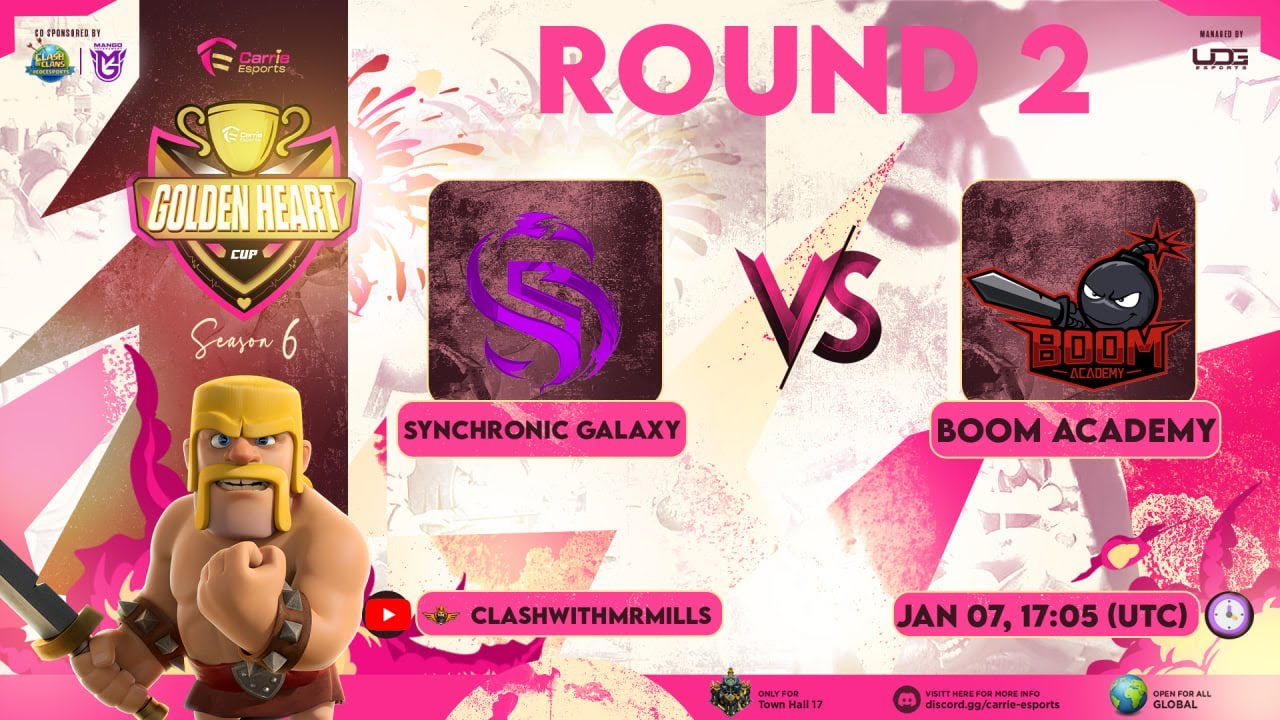 مسابقات تاون هال 18 کلش اف کلنز  SYNC Galaxy 🆚 Boom Academy