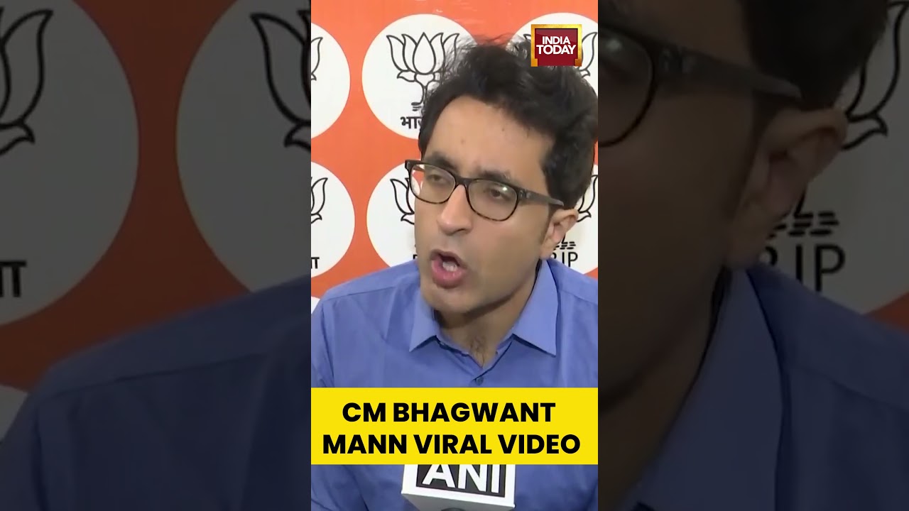CM Bhagwant Mann Viral Video | #shorts #pradeepbhandari #bjpspokesperson #punjabnews #bjpvsaap