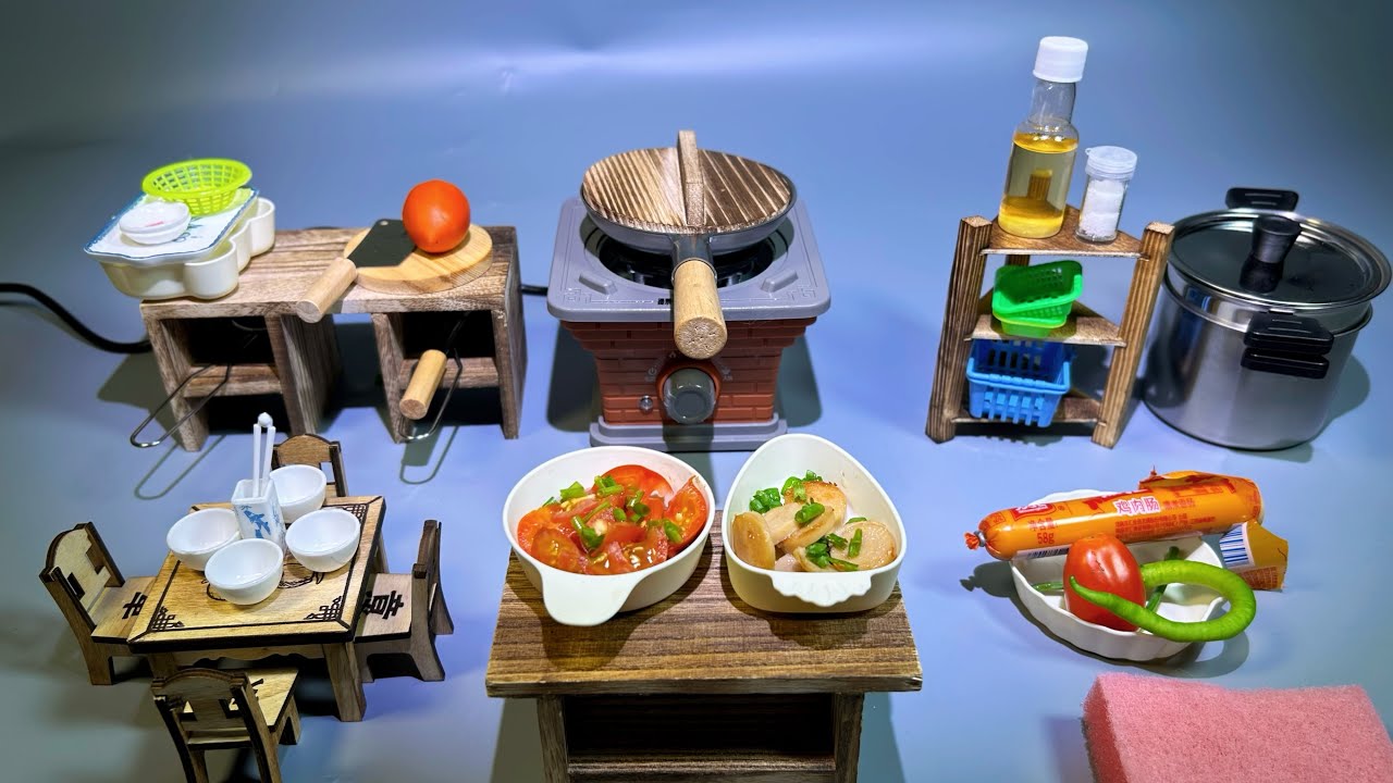 16-Minute Immersive Unboxing Review: Mini Kitchen Cookware Set That Can Actually Cook |ASMR