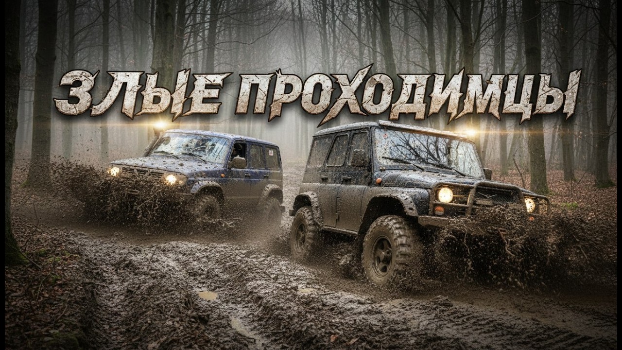 #SKrdOffroad Первый выезд в 2026 МонстроУАЗы Патрол на БиТурбо спортивные нивы на сложном бездорожье