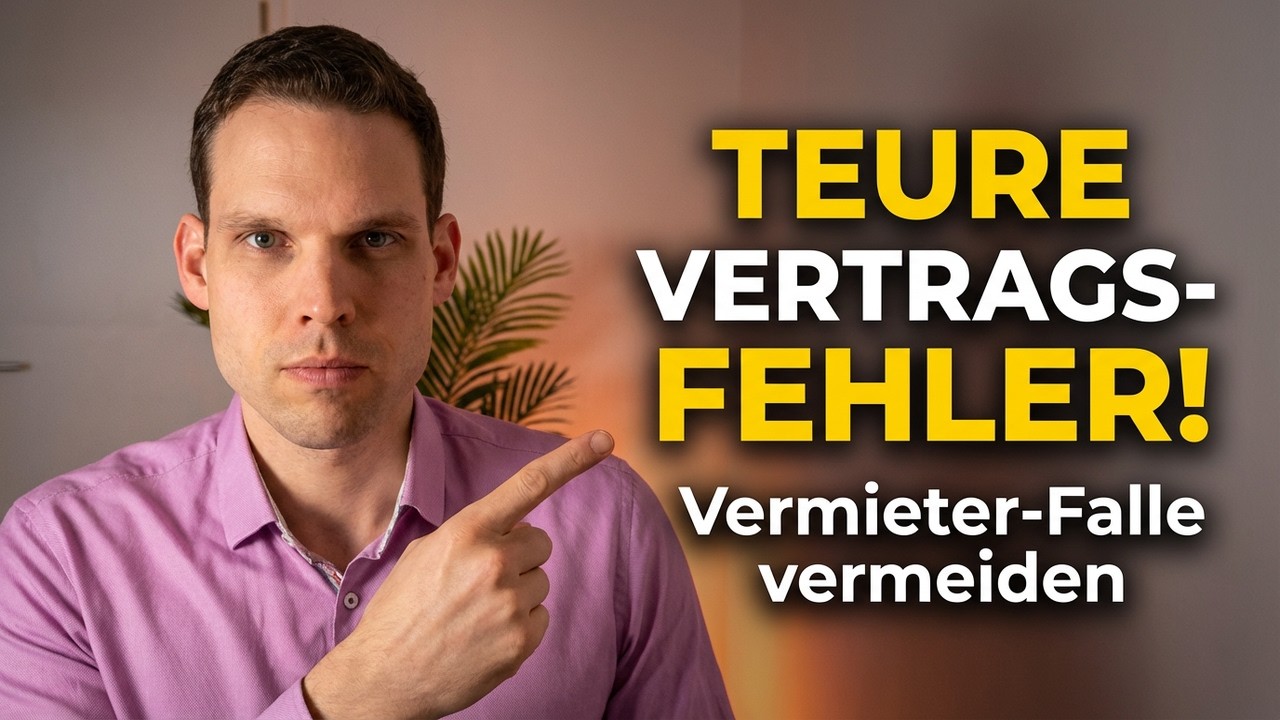 Das musst du im Mietvertrag ZWINGEND beachten (Vermieter)!