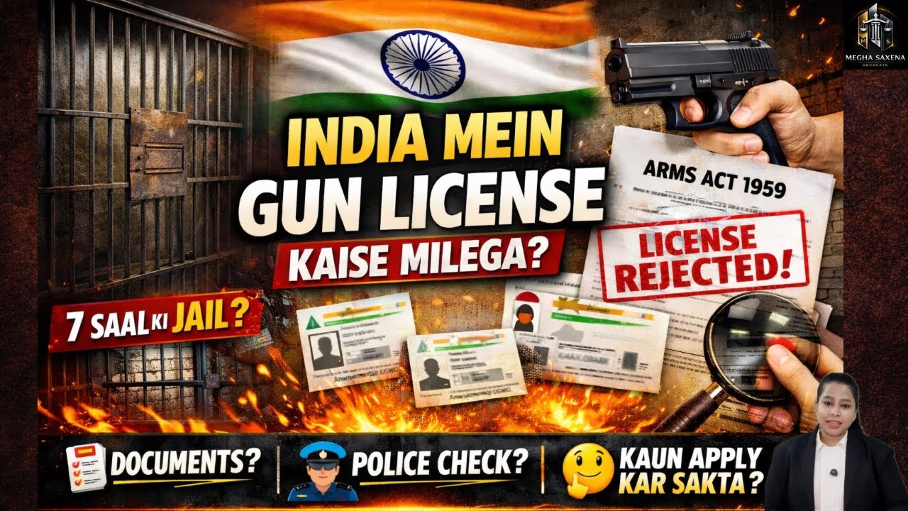 India Mein Gun License Kaise Milega? | Legal Process, Documents, Police Verification | Arms Act 1959