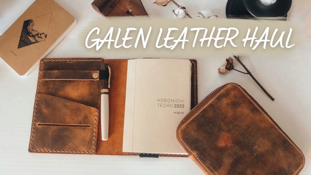 GALEN LEATHER HAUL 📓🖋 | HOBONICHI TECHO A6 COVER, STIFTHALTER, FÜLLERETUI | coyote diaries