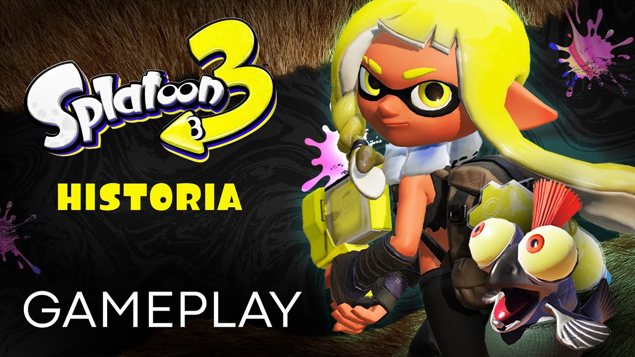 SPLATOON 3 - GAMEPLAY Modo Historia, Paseo por Tintelia, Clan Surimi y Enrizo (Nintendo Switch)