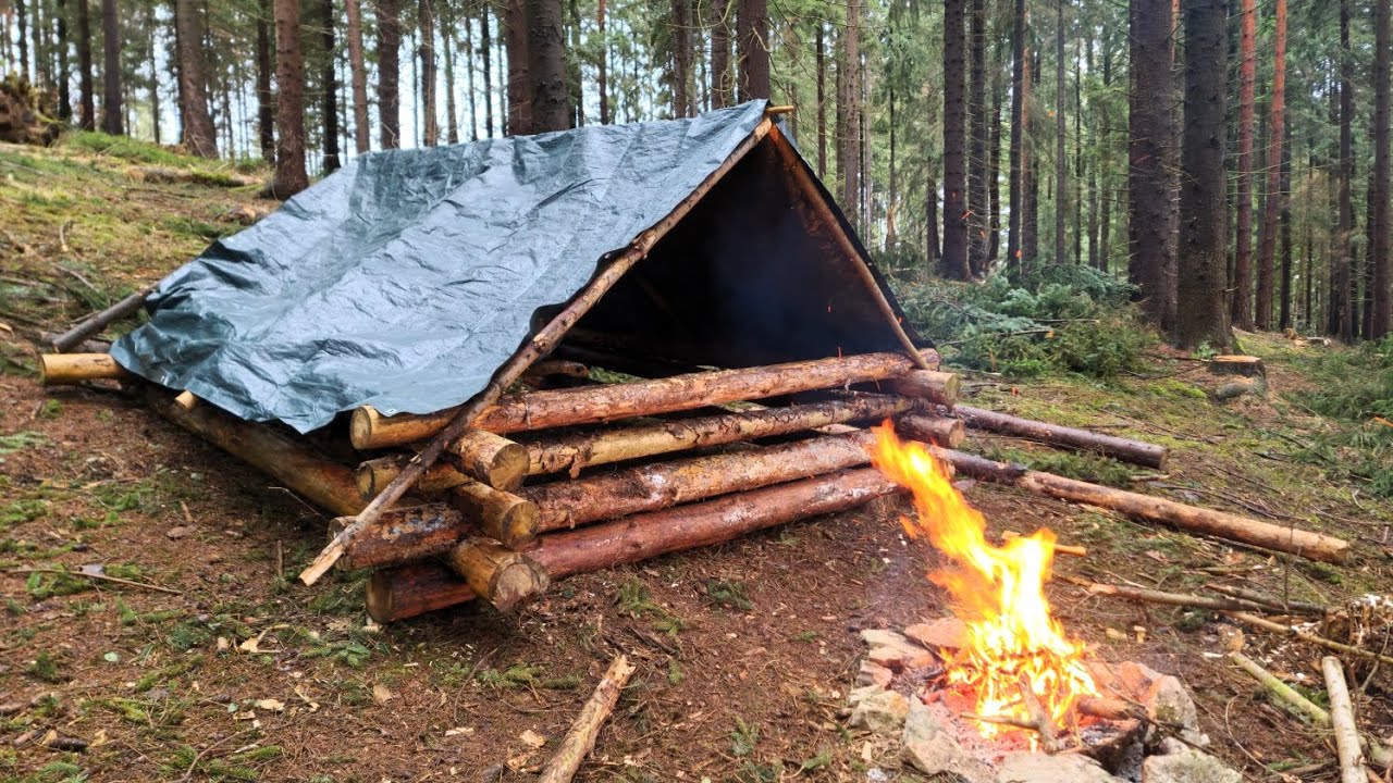 Bushcraft v daždi🌧