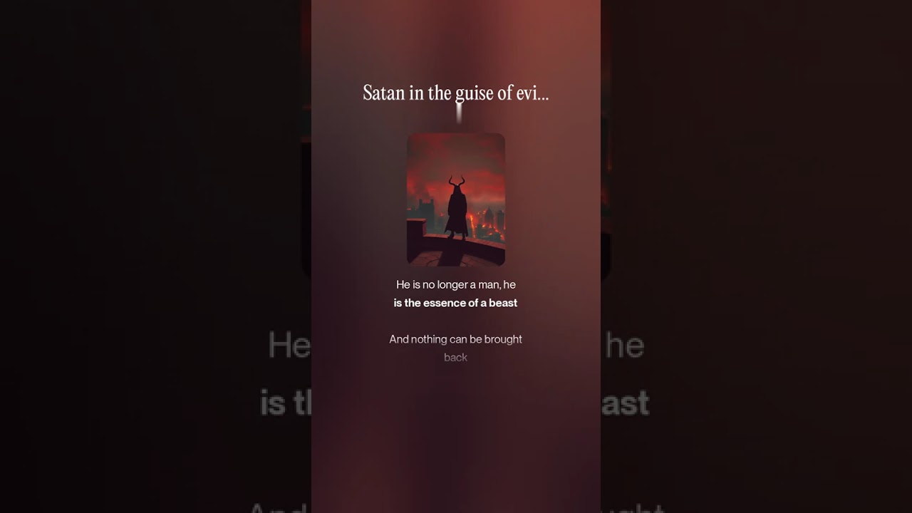 Satan in the guise of evil.