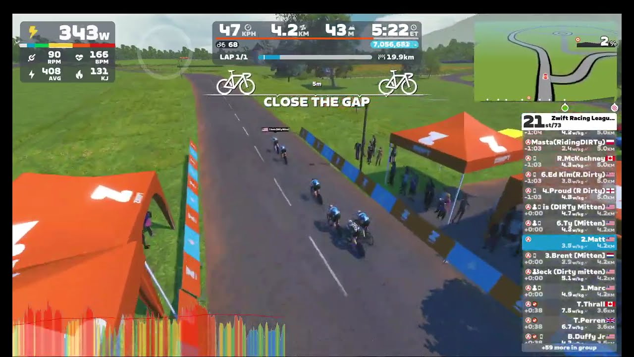 Zwift - TTT: Zwift Racing League - Open ATLANTIC Southern Division 1 (A) on Douce France in France