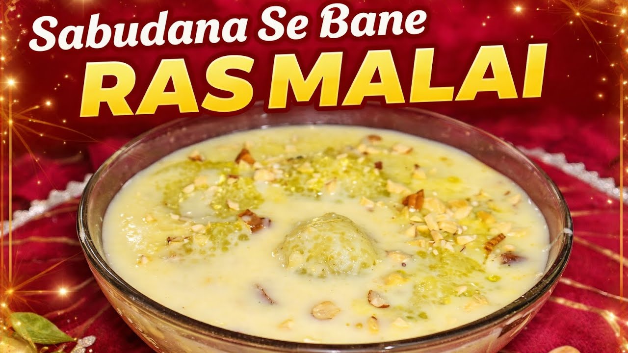 Mahashivratri Special 💙✨ Vrat ke din meetha bhi ho kuch hatke – Sabudana Rasmalai ghar par hi ready!