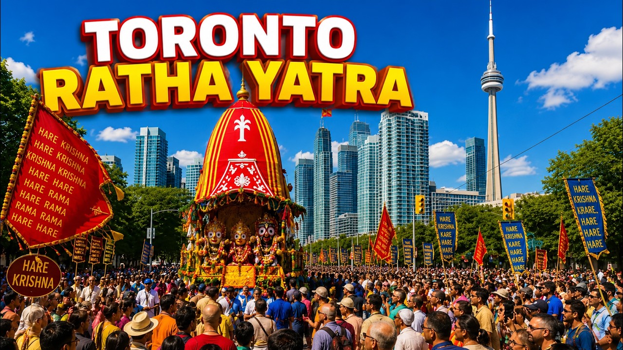 Toronto Hare Krishna Ratha Yatra 2026 🇨🇦 | Massive Chariot Festival & Huge Crowd (4K)
