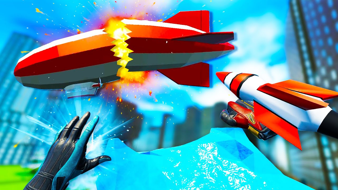 I Abused My Super Powers to Destroy Blimps and the Entire City in Superfly VR!