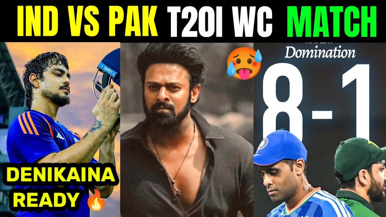 IND VS PAK T20I WC MATCH 🔥☠️ || IND VS PAK MATCH || ISHAN KISHAN || DUBE || BUMRAH || TTW