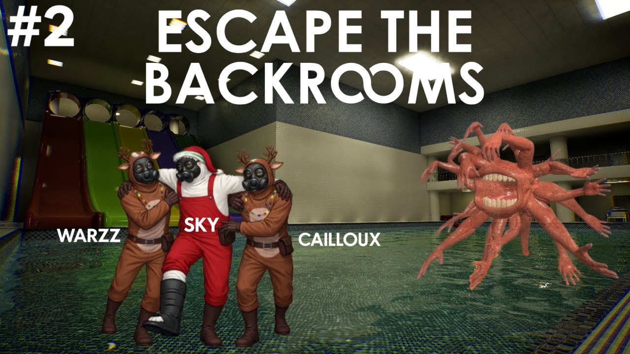 ESCAPE THE BACKROOMS #2 | WARZZ, SKY & CAILLOUX (POV SKY)