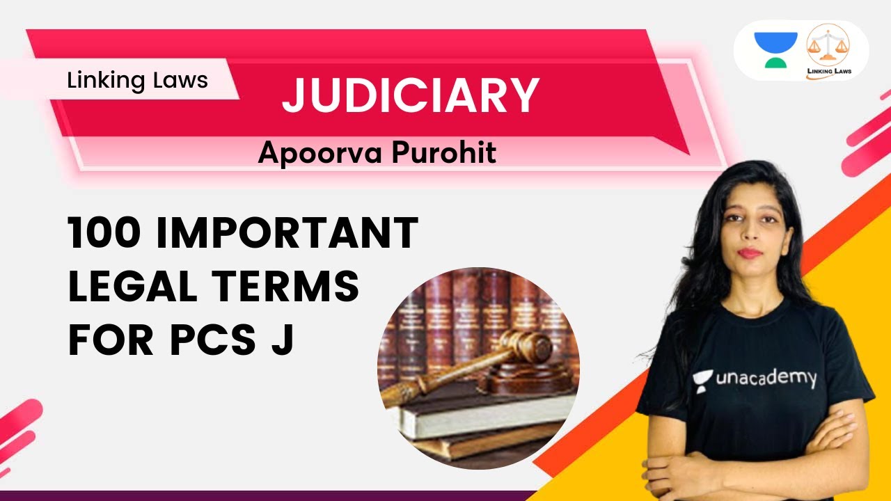 100 Important Legal Terms for PCS J | Apoorva Purohit | Linking Laws