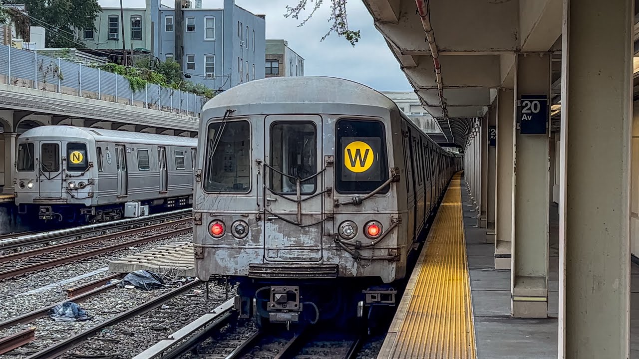 NYC Subway: (W) Express and (N) Local Trains @ 20 Av