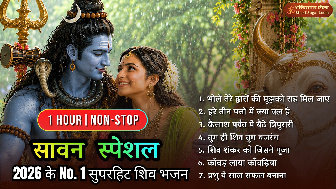 Sawan Special: 2026 के No.1 शिव भजन | 1 Hour Non-Stop Most Powerful Shiv Bhajans Jukebox