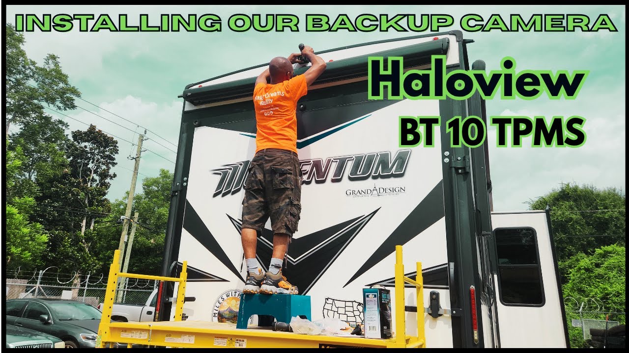 #Haloview BT10 TPMS 4-сенсорная беспроводная камера заднего вида 1080P со встроенной системой TPMS