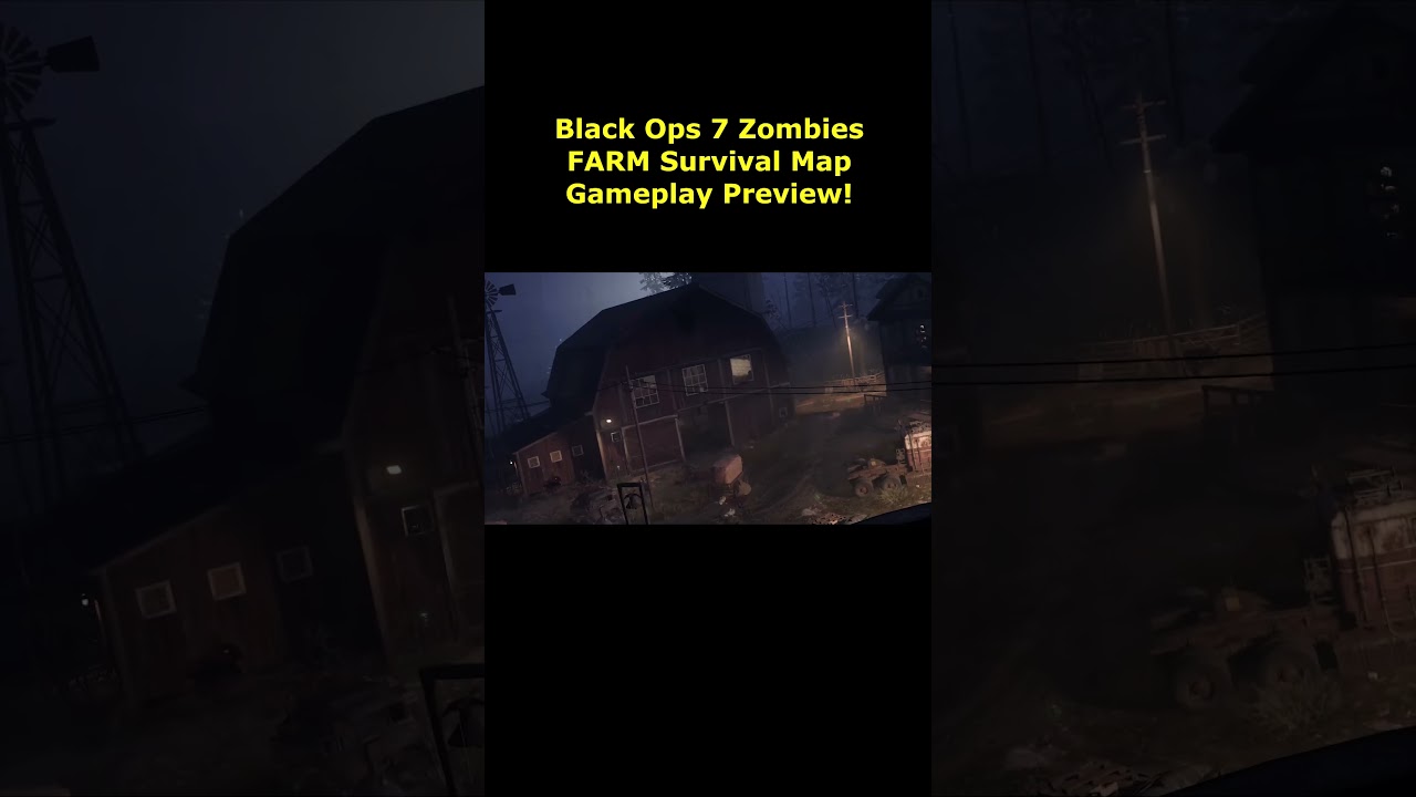 Black Ops 7 Zombies FARM Survival Map Gameplay Preview! TranZit returns! (COD BO7 Zombies Trailer)