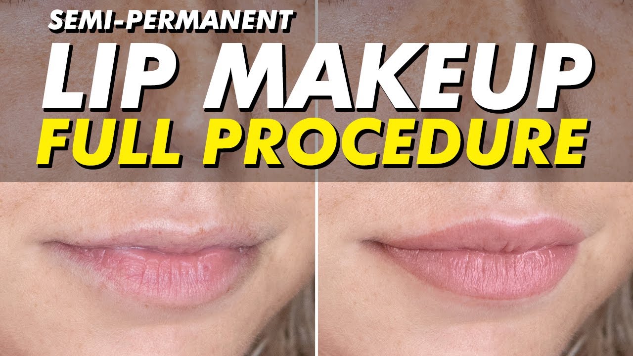 Soft + subtle lip liner tattoo | permanent lips by Nadia Afanaseva New York