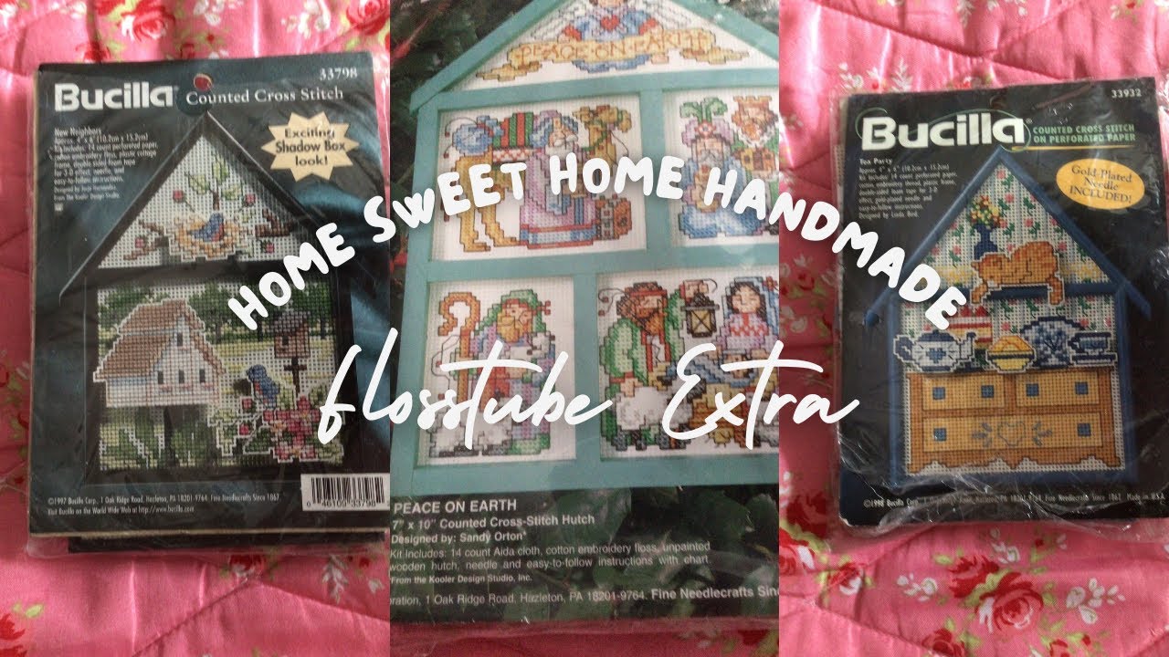 Flosstube Extra: Let’s chat about Vintage Bucilla frame cross stitch kits