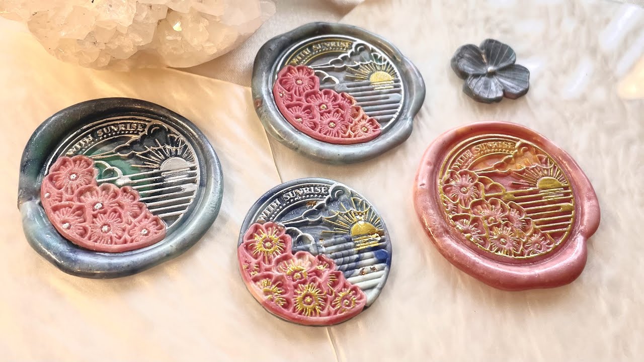 火漆｜新到的花花風景印章•Sealing wax封蠟印章