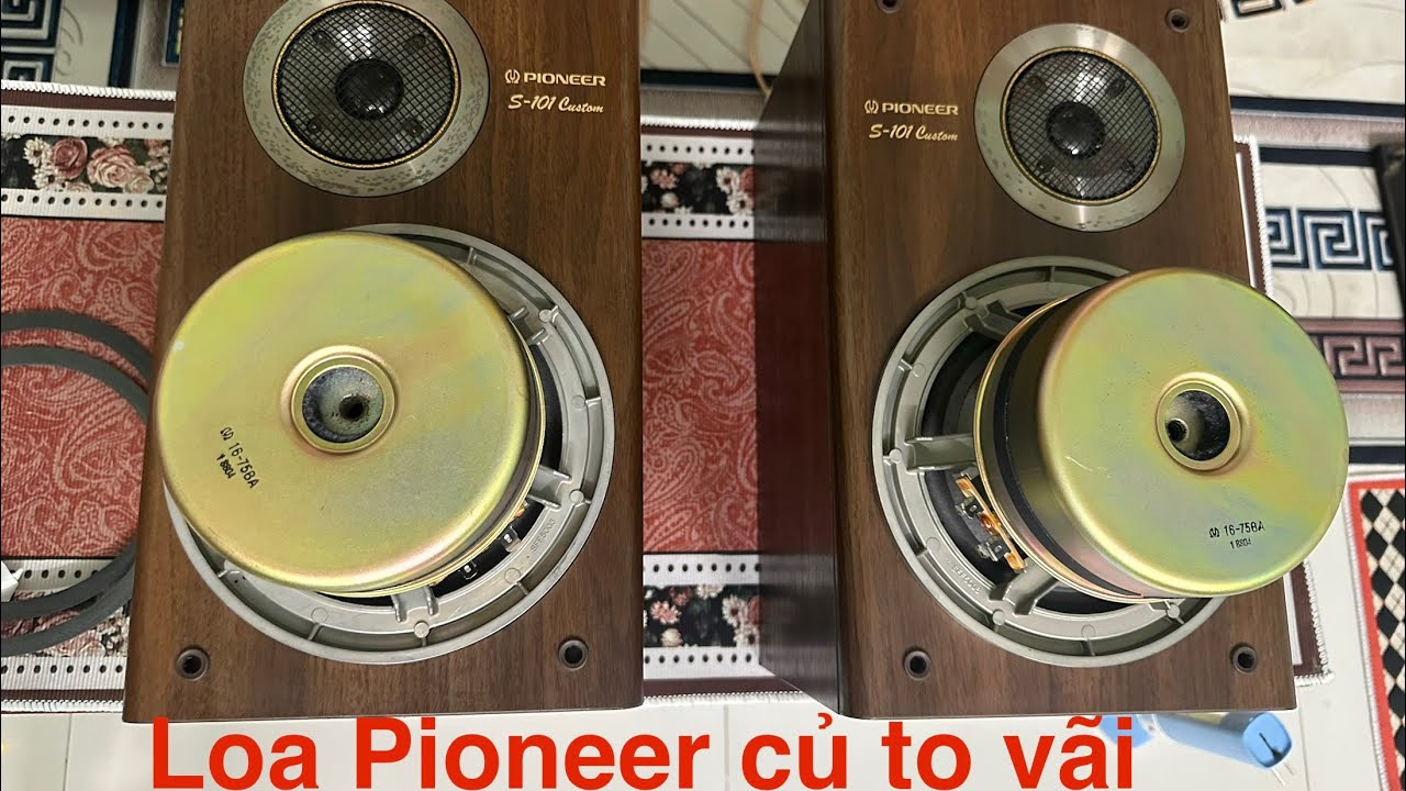 Loa PIONEER S-101 Custom, loa bookshelf mà nội thất khủng, củ loa bas to chà bá, chất âm đẳng cấ