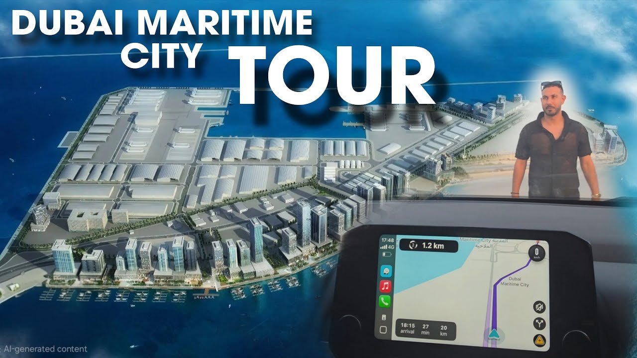 DUBAI MARITIME CITY TOUR | Brief about Projects Update | Live Interview ( Charaf & Hicham )