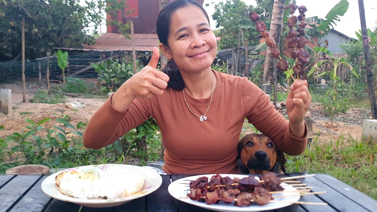 Smoky Grilled Chicken Liver & Gizzard | Village Style BBQ