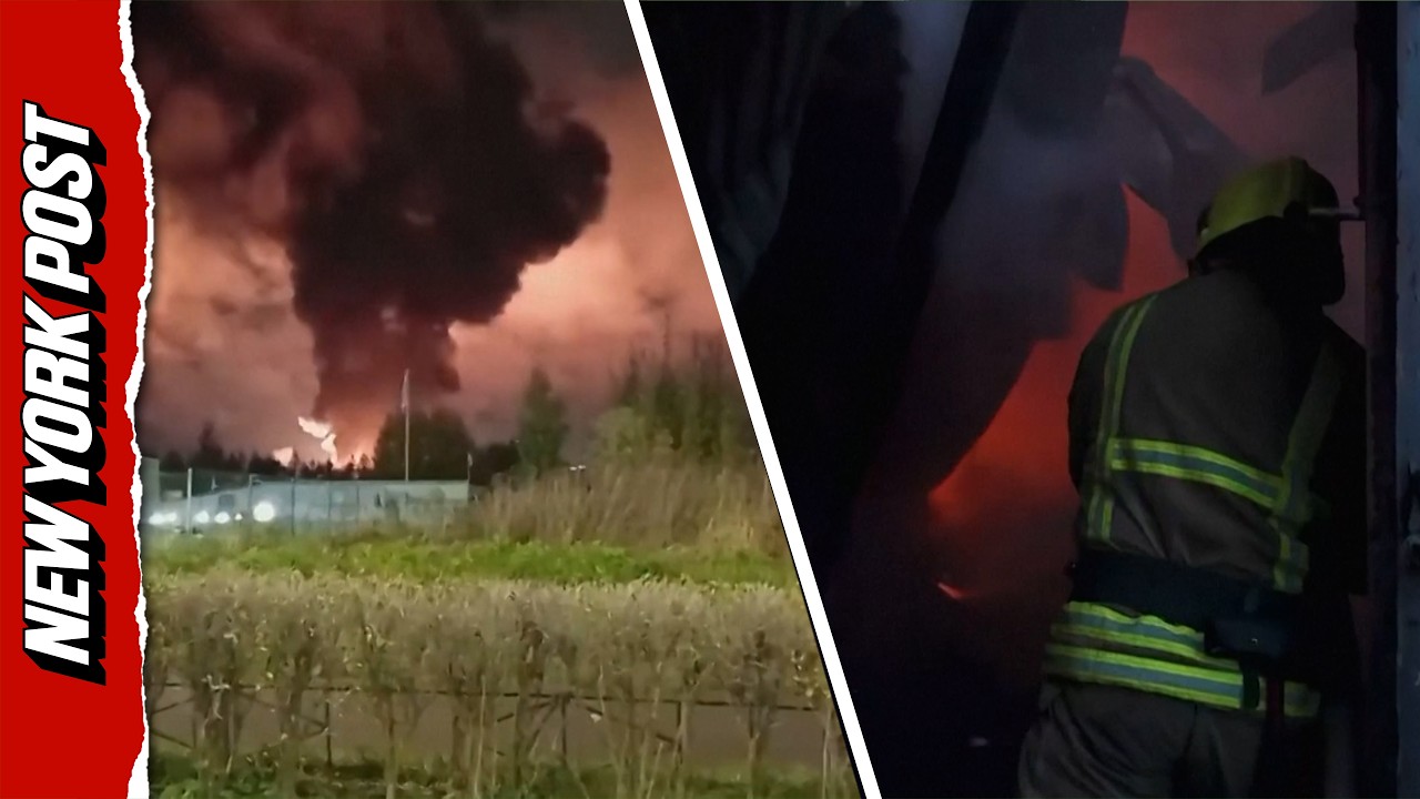 Russia, Ukraine Trade Drone Strikes as Blazes Tear Through Sites