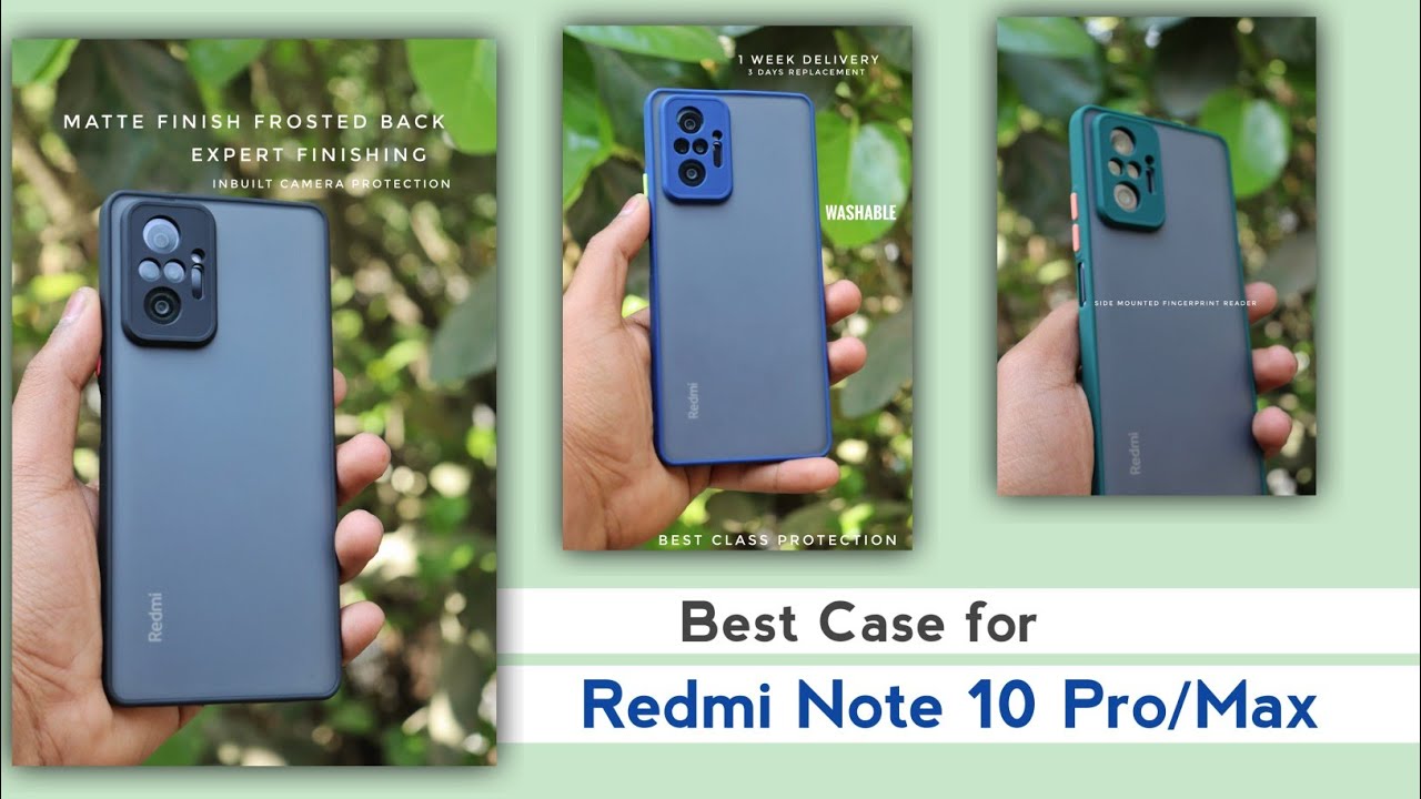 Best Case for Redmi Note 10 Pro. Premium back cover with Camera protection. 🔥
