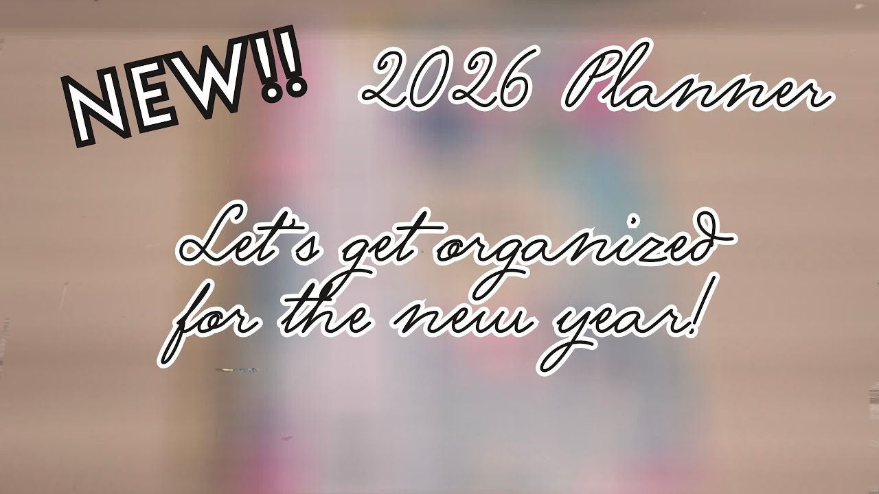 Planner Setup 2026!