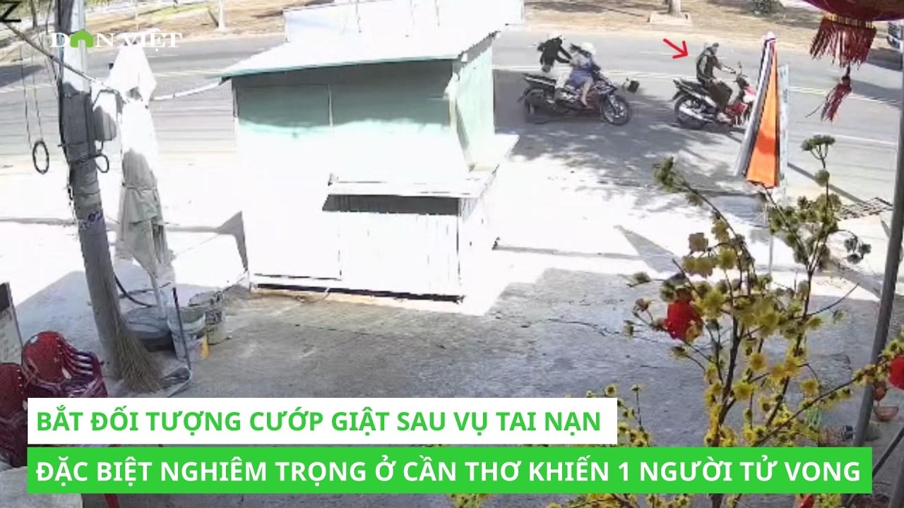 Bắt đối tượng cướp giật sau vụ tai nạn đặc biệt nghiêm trọng ở Cần Thơ khiến 1 người tử vong