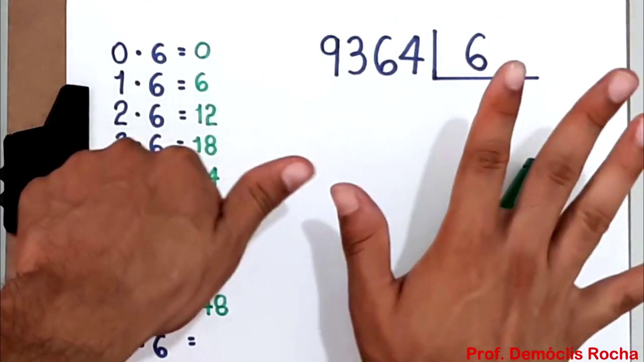 DIVISÃO NÃO EXATA: 9364 dividido por 6