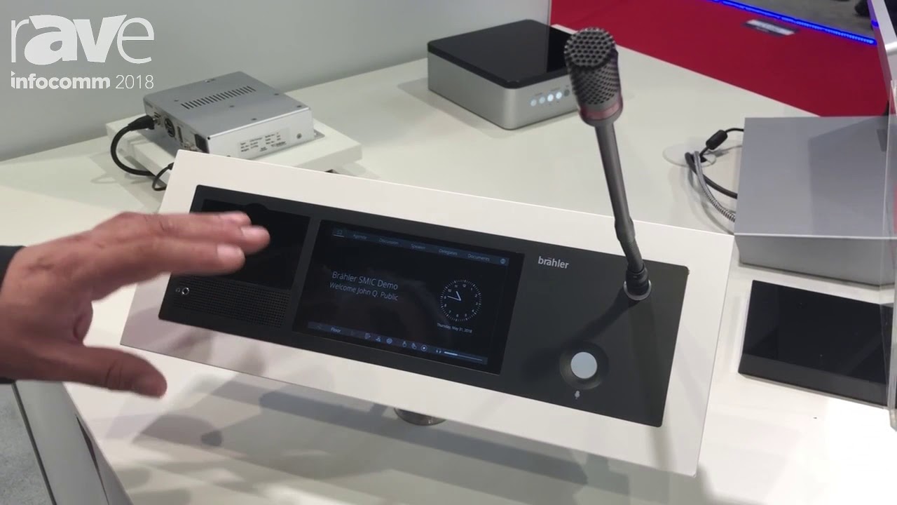 InfoComm 2018: Brahler Intros ICS SMic 133 Flash Mount Conferencing Unit With Integrated TouchScree
