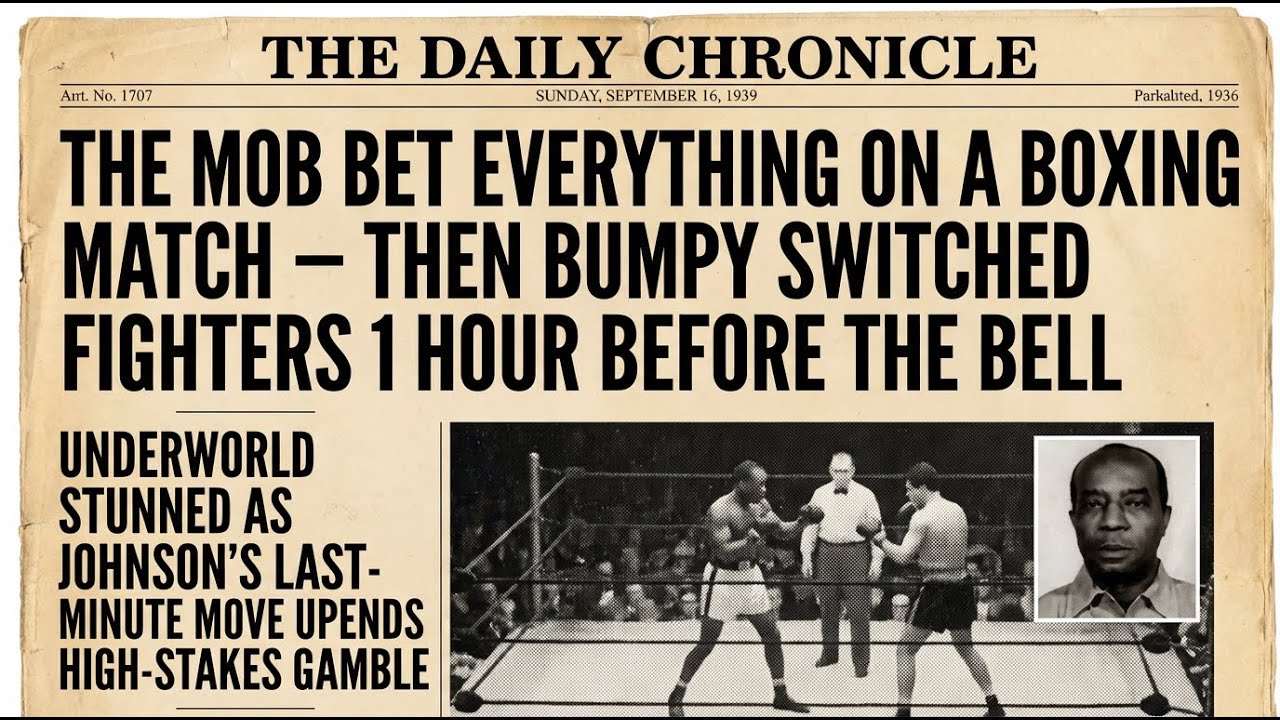 The Mob Bet Everything on a Boxing Match — Then Bumpy Switched Fighters 1 Hour Before the Bell